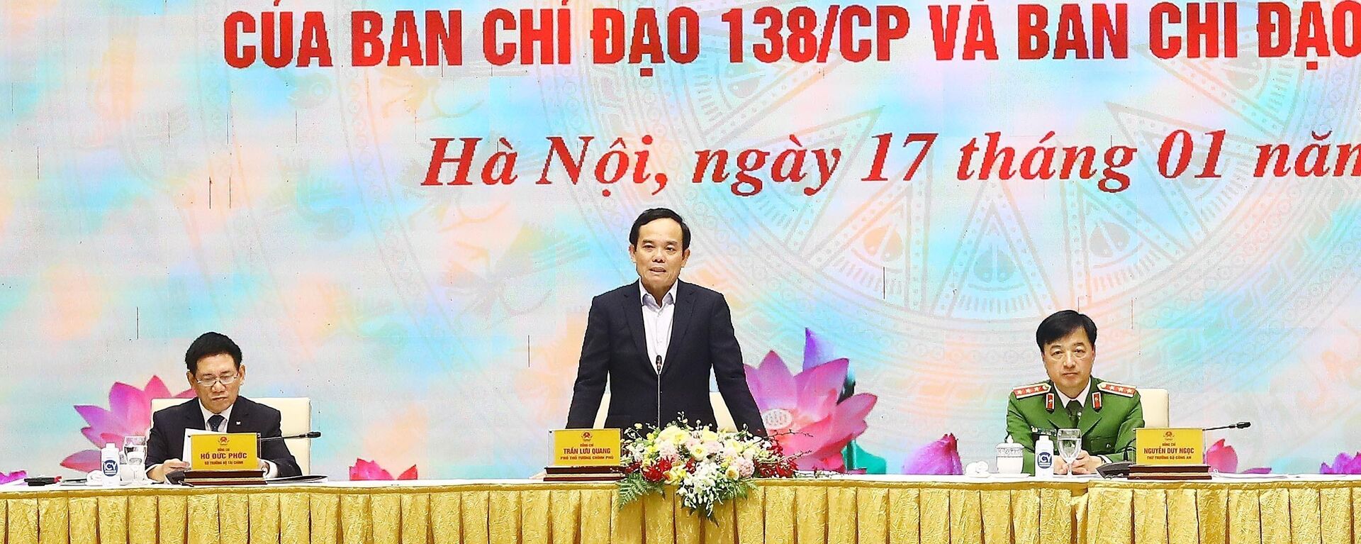 Ban Chỉ đạo 138/CP và BCĐ 389 quốc gia triển khai nhiệm vụ năm 2024 - Sputnik Việt Nam, 1920, 17.01.2024