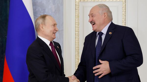 Сuộc gặp giữa Tổng thống Nga Vladimir Putin và Tổng thống Belarus Alexandr Lukashenko - Sputnik Việt Nam