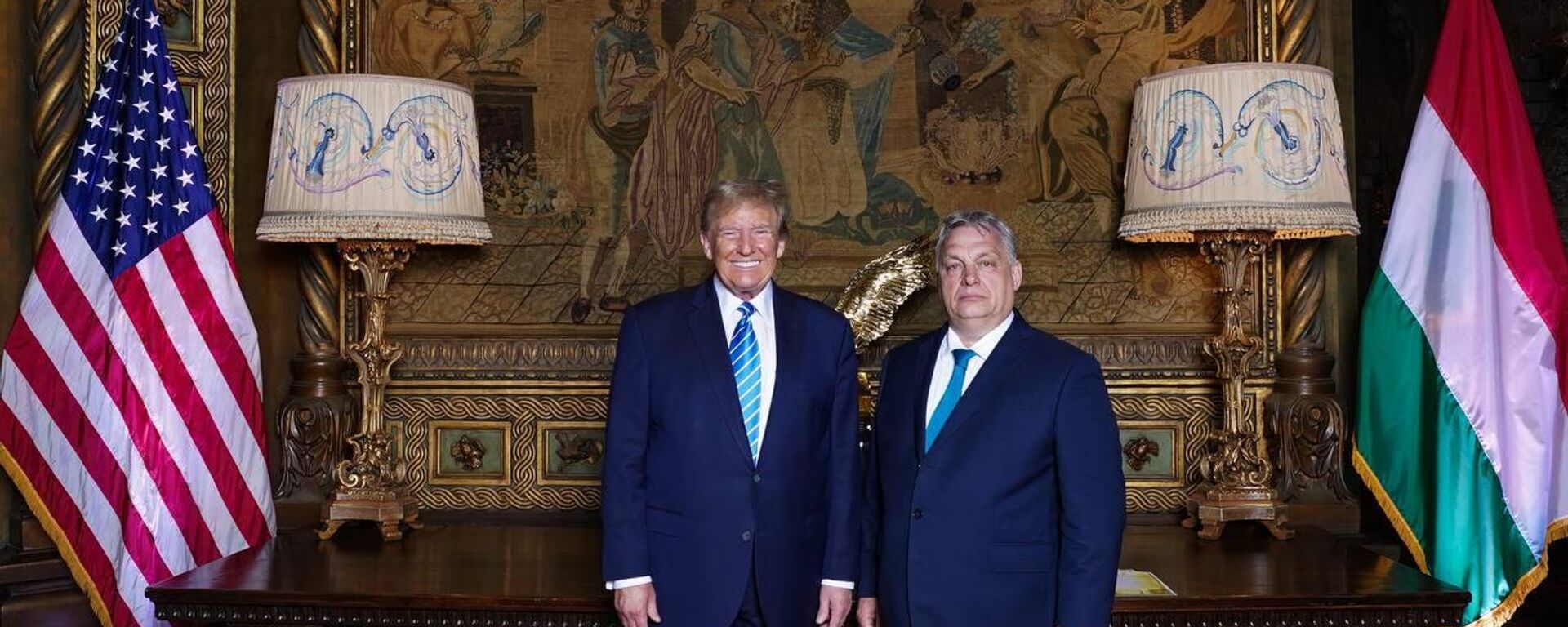 Thủ tướng Hungary Viktor Orban và cựu Tổng thống Mỹ Donald Trump - Sputnik Việt Nam, 1920, 24.12.2024