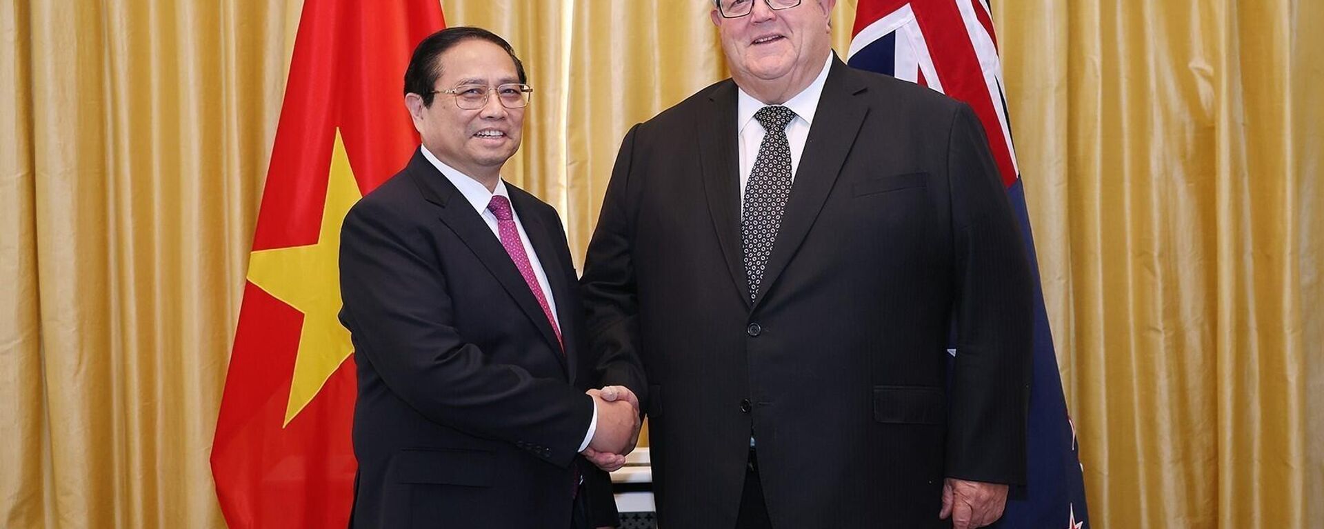 Thủ tướng Phạm Minh Chính hội kiến Chủ tịch Quốc hội New Zealand Gerry Brownlee - Sputnik Việt Nam, 1920, 11.03.2024