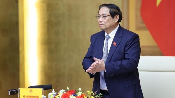 Thủ tướng Phạm Minh Chính tiếp các doanh nghiệp của Hội đồng Kinh doanh Hoa Kỳ - ASEAN. - Sputnik Việt Nam