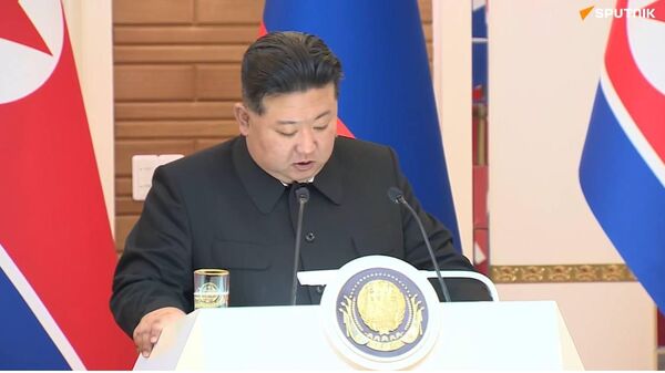 Kim Jong-un gọi Putin là người bạn thân yêu nhất của người dân Triều Tiên - Sputnik Việt Nam