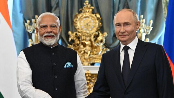 Cuộc gặp của Tổng thống Vladimir Putin với Thủ tướng Ấn Độ Narendra Modi - Sputnik Việt Nam