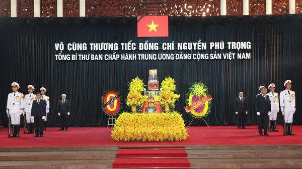 Quốc tang Tổng Bí thư Nguyễn Phú Trọng: Lễ viếng tại Hà Nội - Sputnik Việt Nam