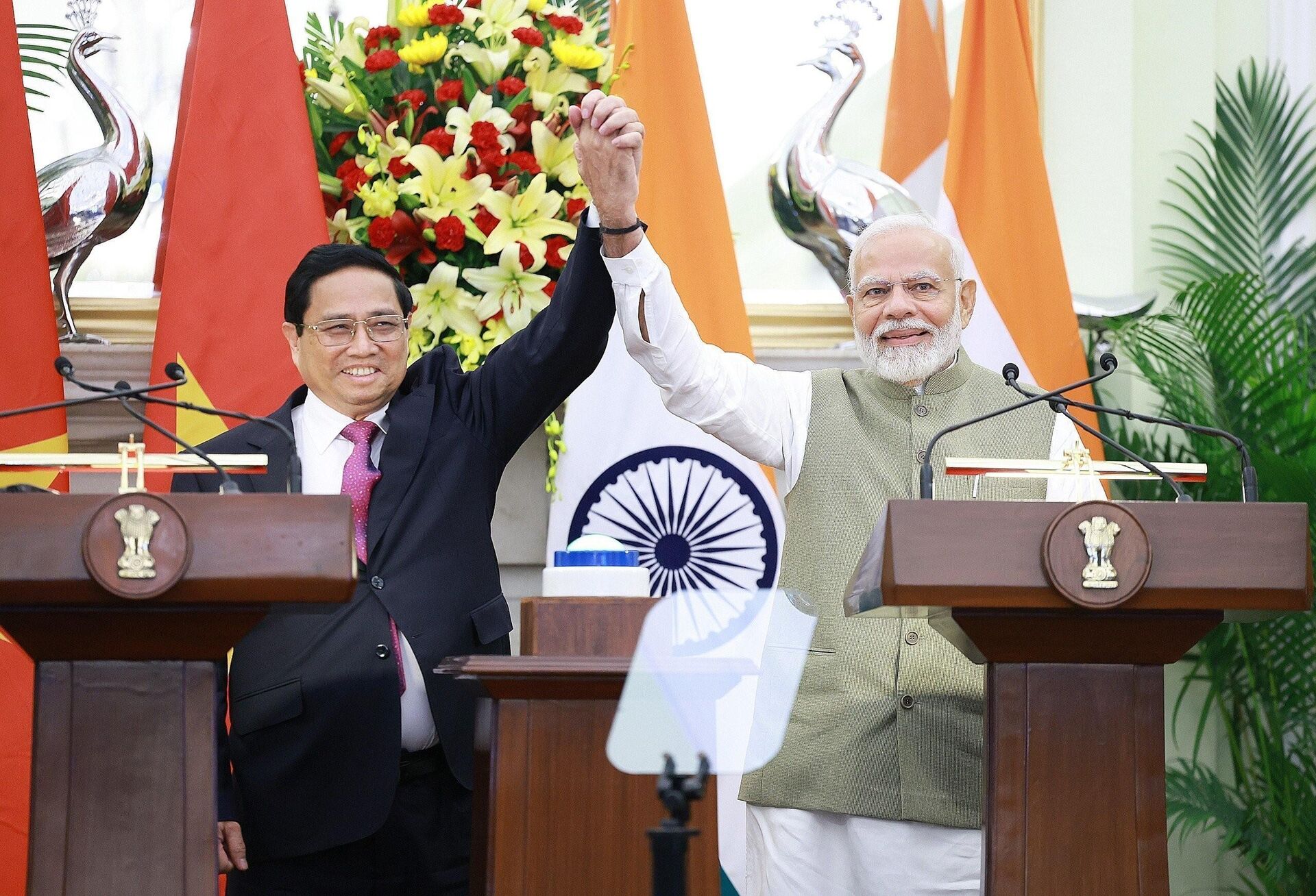 ​Thủ tướng Phạm Minh Chính​ và Thủ tướng Ấn Độ Narendra Modi - Sputnik Việt Nam, 1920, 01.08.2024