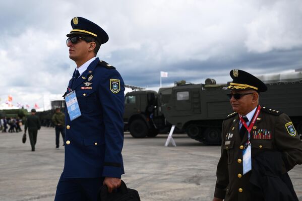 Quân nhân Nicaragua tại Diễn đàn kỹ thuật quân sự quốc tế lần thứ X “Army-2024”, Trung tâm triển lãm và hội nghị &quot;Patriot&quot; - Sputnik Việt Nam