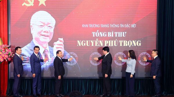 Lễ khai trương trang thông tin đặc biệt về Tổng Bí thư Nguyễn Phú Trọng - Sputnik Việt Nam