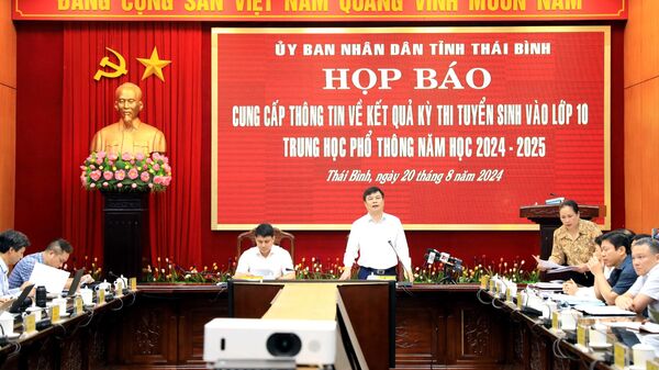 Thái Bình họp báo cung cấp thông tin về kết quả Kỳ thi tuyển sinh vào lớp 10 - Sputnik Việt Nam