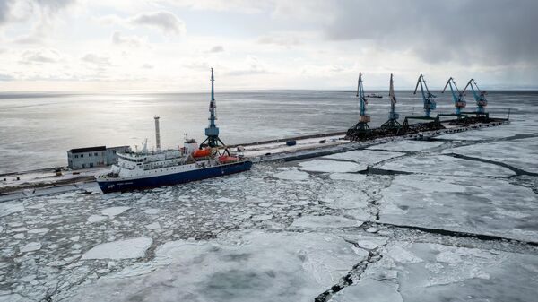 Tàu động cơ Pavel Leonov phục vụ tuyến Sakhalin-Kuril - Sputnik Việt Nam