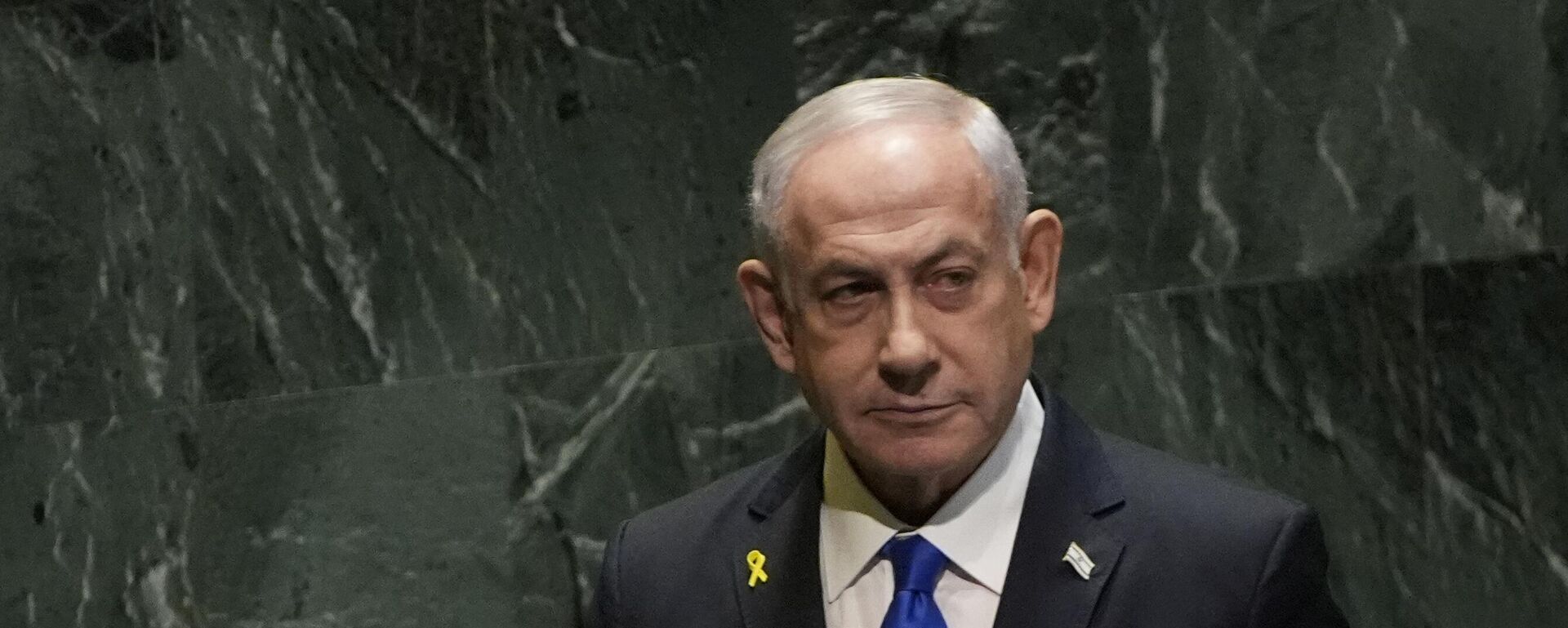 Thủ tướng Israel Benjamin Netanyahu phát biểu tại phiên họp thứ 79 Đại hội đồng Liên hợp quốc, Mỹ - Sputnik Việt Nam, 1920, 22.10.2024