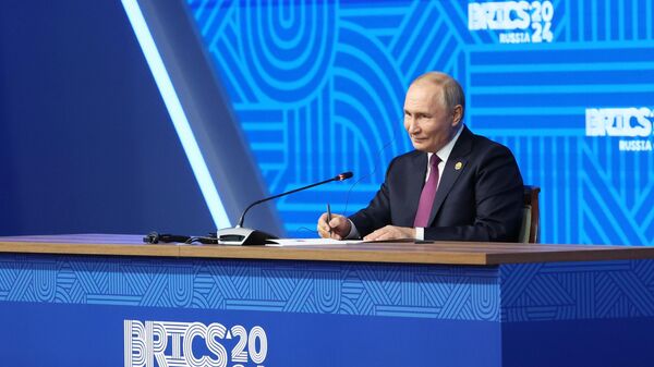 Hội nghị thượng đỉnh BRICS XVI Cuộc họp báo của Tổng thống Nga Vladimir Putin - Sputnik Việt Nam