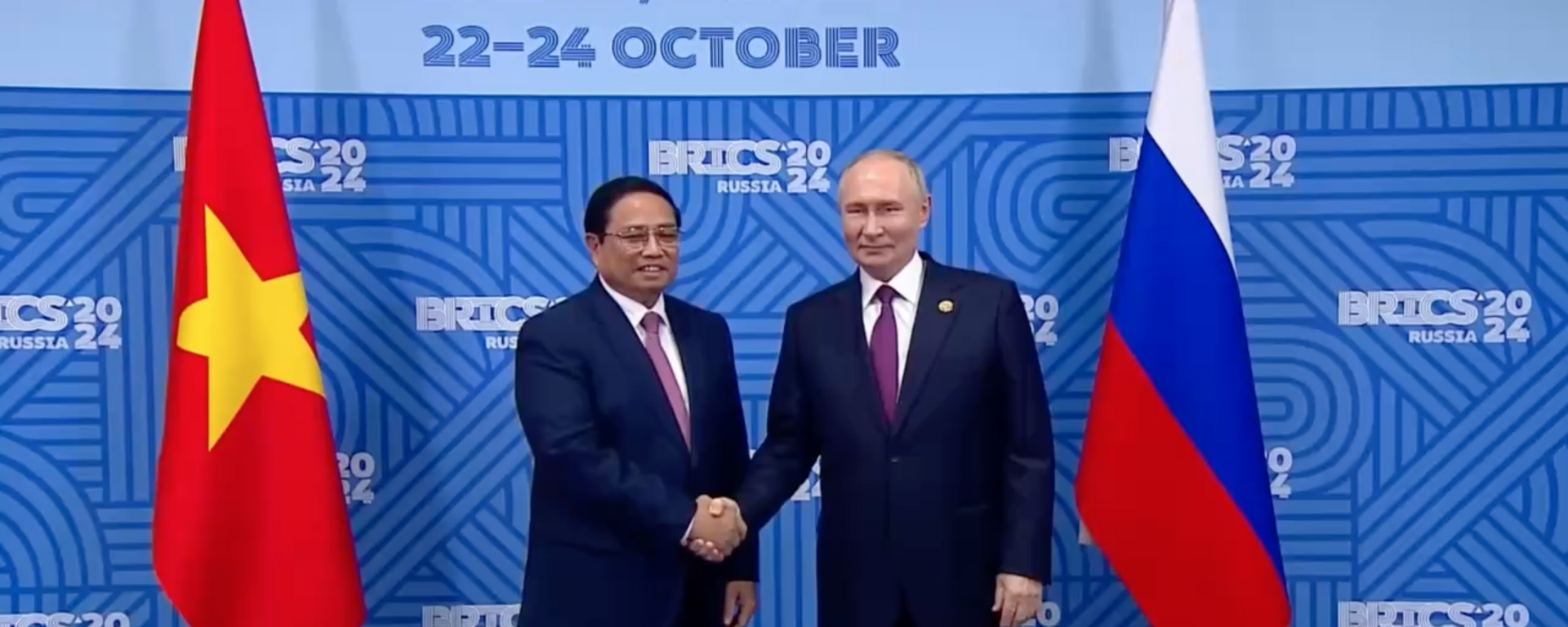 Tổng thống Putin gặp Thủ tướng Việt Nam Phạm Minh Chính bên lề hội nghị thượng đỉnh BRICS tại Kazan - Sputnik Việt Nam, 1920, 25.10.2024