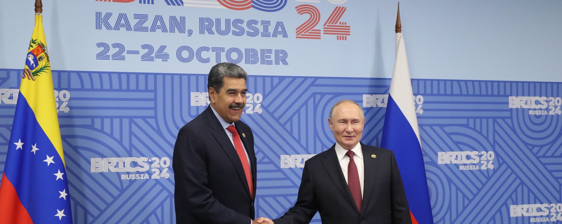 Hội nghị thượng đỉnh BRICS XVI. Cuộc gặp của Tổng thống Nga V. Putin với Tổng thống Venezuela N. Maduro - Sputnik Việt Nam, 1920, 27.10.2024