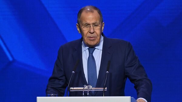 Ngoại trưởng Nga Sergei Lavrov phát biểu tại Hội nghị quốc tế Minsk về An ninh Á-Âu - Sputnik Việt Nam