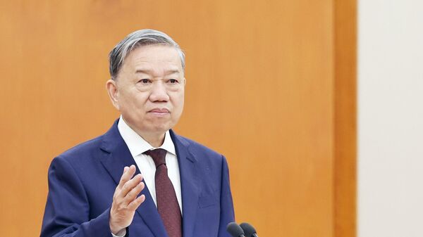 Tổng Bí thư Tô Lâm phát biểu. - Sputnik Việt Nam