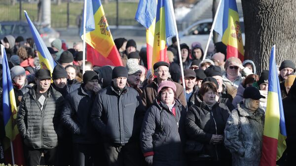 Cuộc biểu tình của phe đối lập ở Kishinev, Moldova - Sputnik Việt Nam