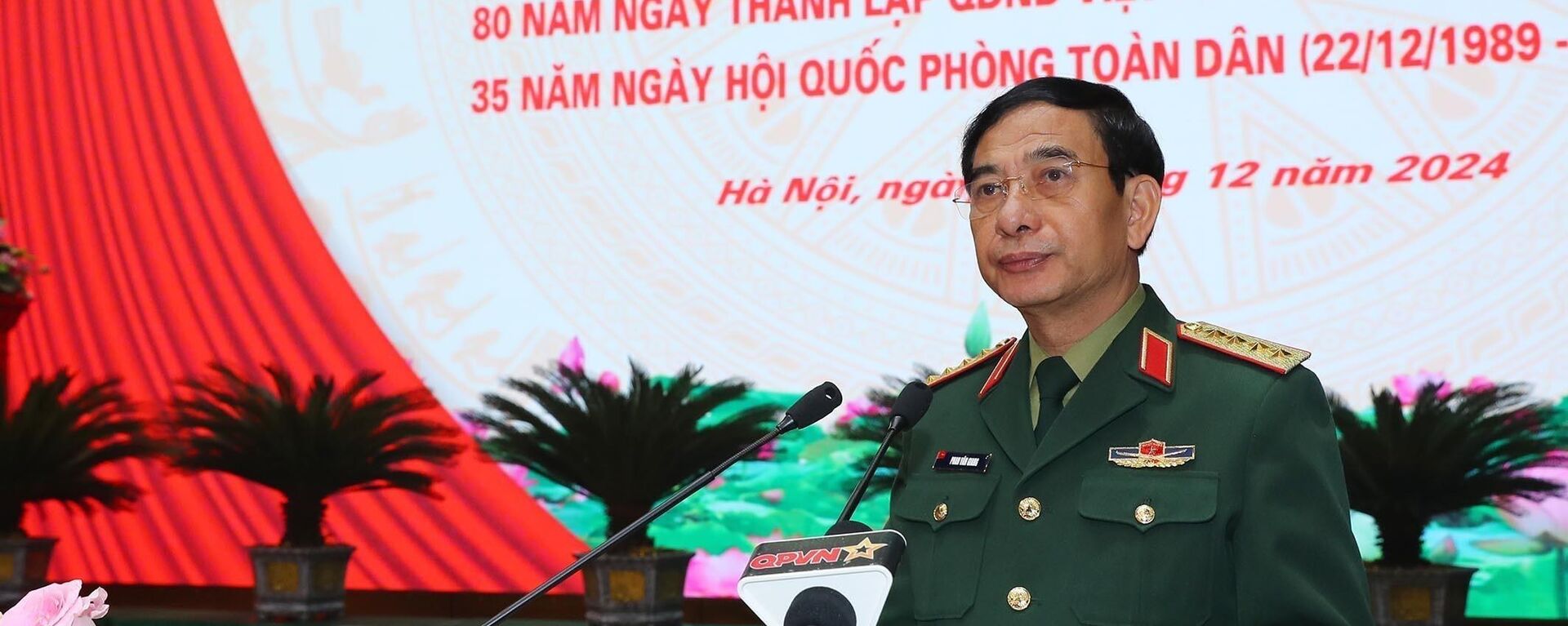 Đại tướng, Bộ trưởng Quốc phòng Phan Văn Giang phát biểu - Sputnik Việt Nam, 1920, 06.03.2025