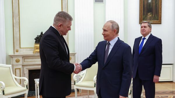 Tổng thống Vladimir Putin hội đàm với Thủ tướng Slovakia Robert Fico - Sputnik Việt Nam