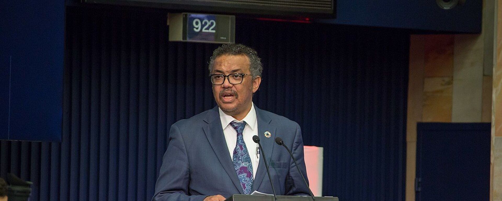 Tổng giám đốc của Tổ chức Y tế Thế giới Tedros Adhanom Ghebreyesus - Sputnik Việt Nam, 1920, 26.12.2024