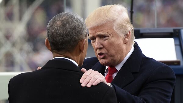 Tổng thống Donald Trump và Barack Obama - Sputnik Việt Nam