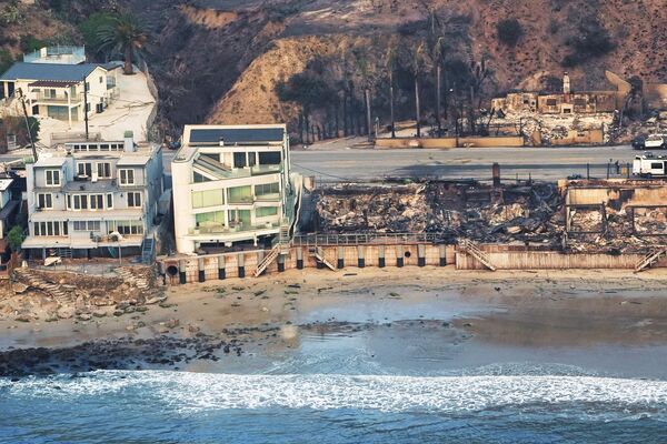 Hậu quả của vụ cháy Palisades, Malibu, California - Sputnik Việt Nam