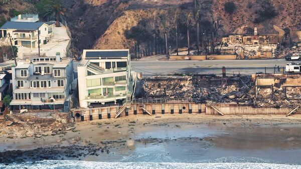 Hậu quả của vụ cháy Palisades, Malibu, California - Sputnik Việt Nam