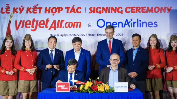 Hãng hàng không Vietjet Air chính thức ký kết thỏa thuận hợp tác chiến lược với OpenAirlines - Sputnik Việt Nam