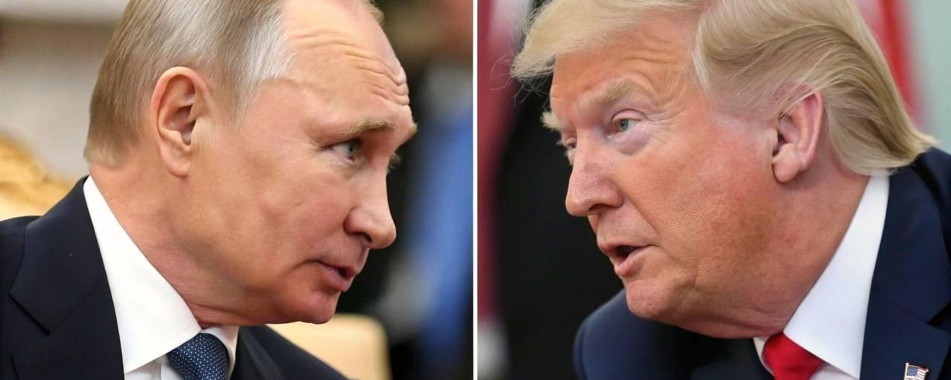 Ông Trump và Ông Putin đã hội đàm. Ảnh được tạo ra bởi AI - Sputnik Việt Nam, 1920, 14.03.2025