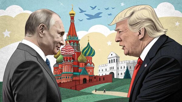 Ông Trump và Ông Putin đã hội đàm. Ảnh được tạo ra bởi AI - Sputnik Việt Nam