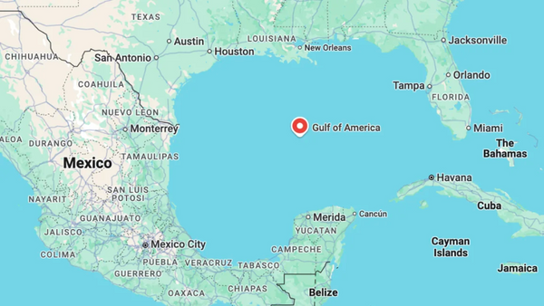 Ảnh chụp màn hình Google Maps đổi tên Vịnh Mexico thành Vịnh Châu Mỹ - Sputnik Việt Nam