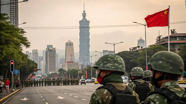 Xung đột Trung Quốc-Đài Loan leo thang. Ảnh được tạo ra bởi AI - Sputnik Việt Nam