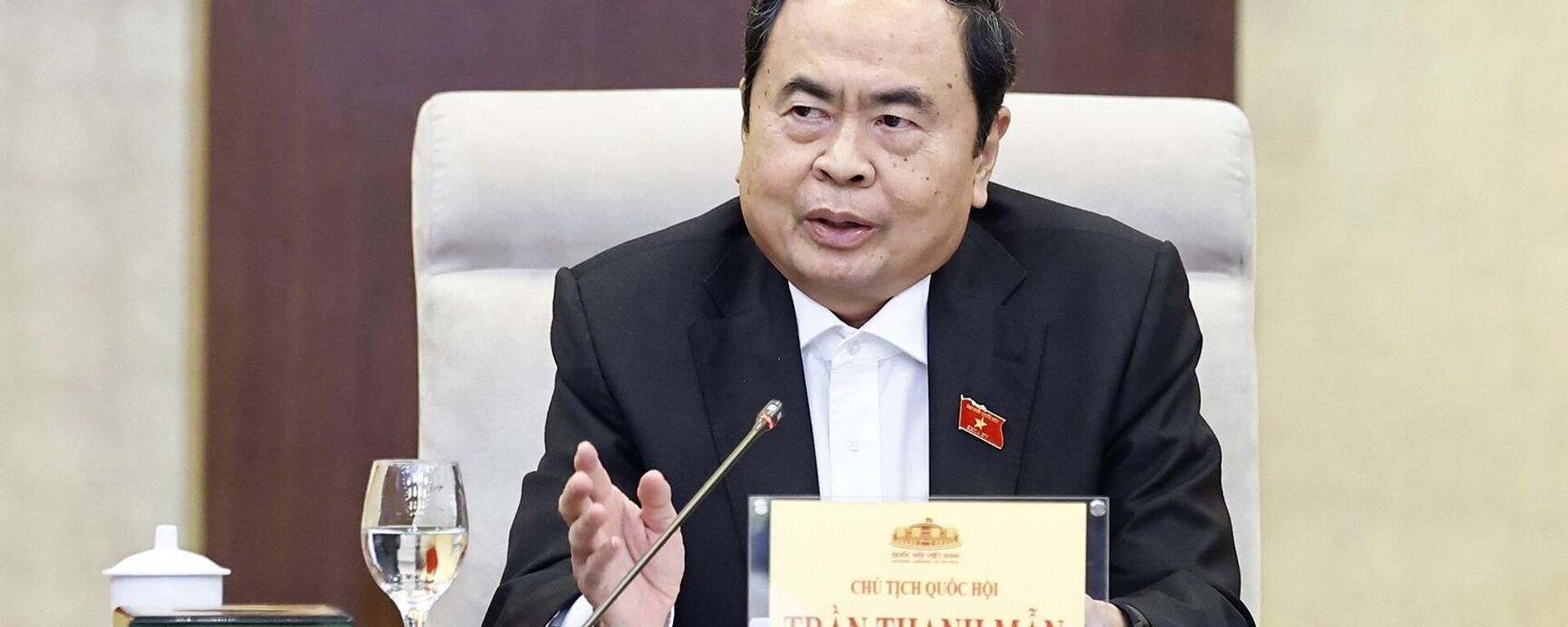 Chủ tịch Quốc hội Trần Thanh Mẫn chủ trì họp giao ban với các cơ quan của Quốc hội - Sputnik Việt Nam, 1920, 16.04.2025