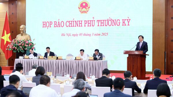 Họp báo Chính phủ thường kỳ tháng 2 năm 2025 - Sputnik Việt Nam