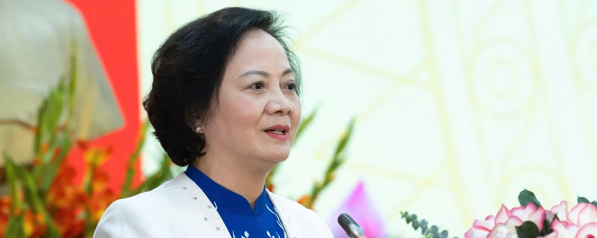 Bộ trưởng Bộ Nội vụ Phạm Thị Thanh Trà phát biểu tại buổi Lễ công bố Nghị quyết số 176/2025/QH15 của Quốc hội về cơ cấu tổ chức của Chính phủ và triển khai công tác cán bộ của Bộ Nội vụ - Sputnik Việt Nam, 1920, 25.03.2025