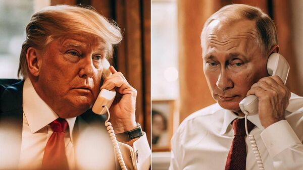 Ông Trump và Ông Putin đã hội đàm. Ảnh được tạo ra bởi AI - Sputnik Việt Nam