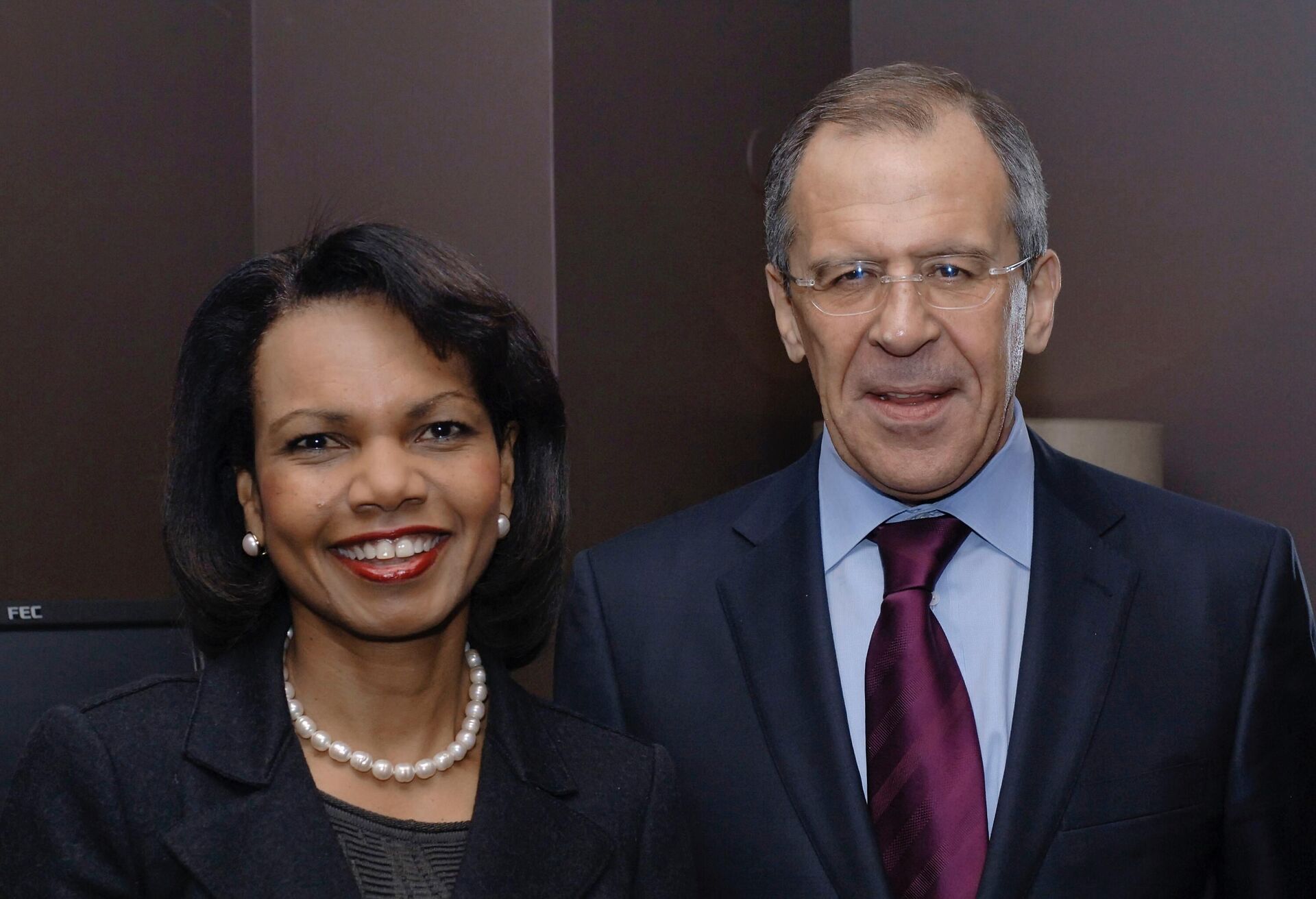 Bộ trưởng Ngoại giao Nga Sergei Lavrov và Bộ trưởng Ngoại giao Hoa Kỳ Condoleezza Rice - Sputnik Việt Nam, 1920, 21.03.2025