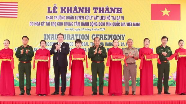 Khánh thành Thao trường huấn luyện xử lý vật liệu nổ tại Ba Vì, Hà Nội - Sputnik Việt Nam