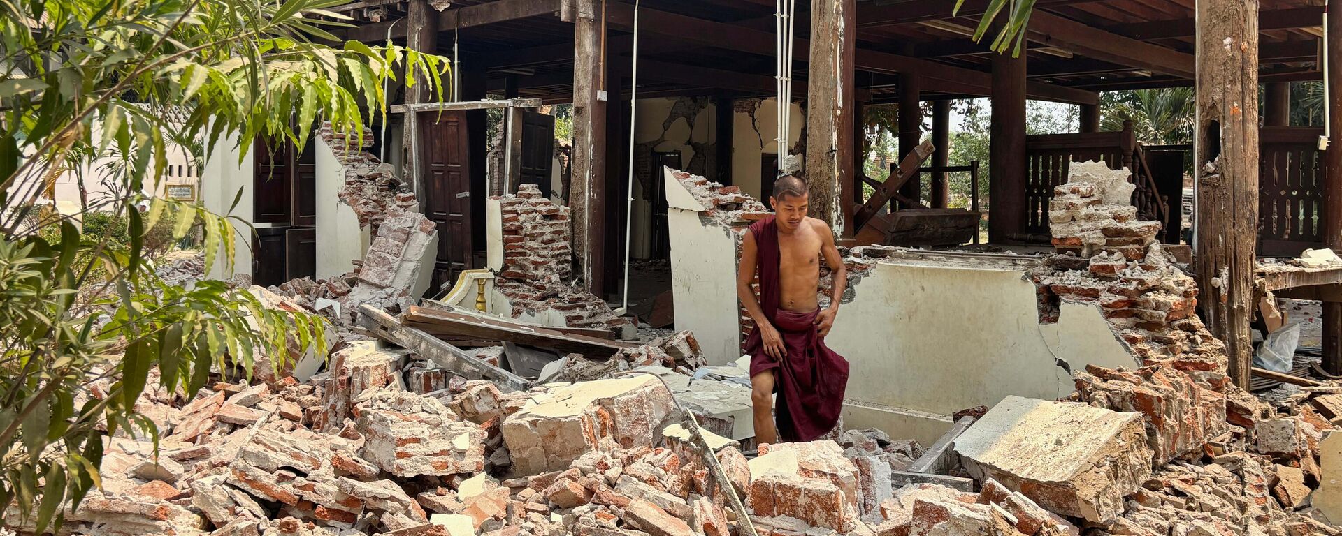 Hậu quả động đất ở Myanmar - Sputnik Việt Nam, 1920, 28.03.2025