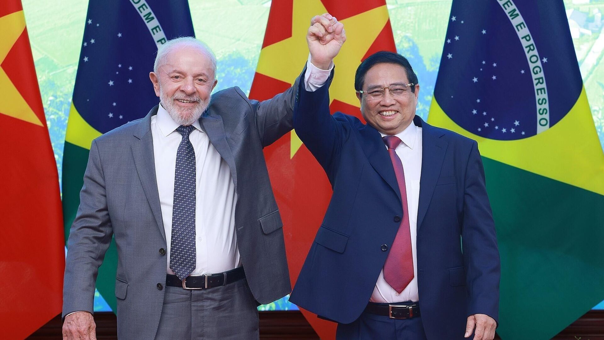 Thủ tướng Phạm Minh Chính hội kiến Tổng thống Brazil Luiz Inácio Lula da Silva Thủ tướng Phạm Minh Chính hội kiến Tổng thống Brazil Luiz Inácio Lula da Silva - Sputnik Việt Nam, 1920, 28.03.2025