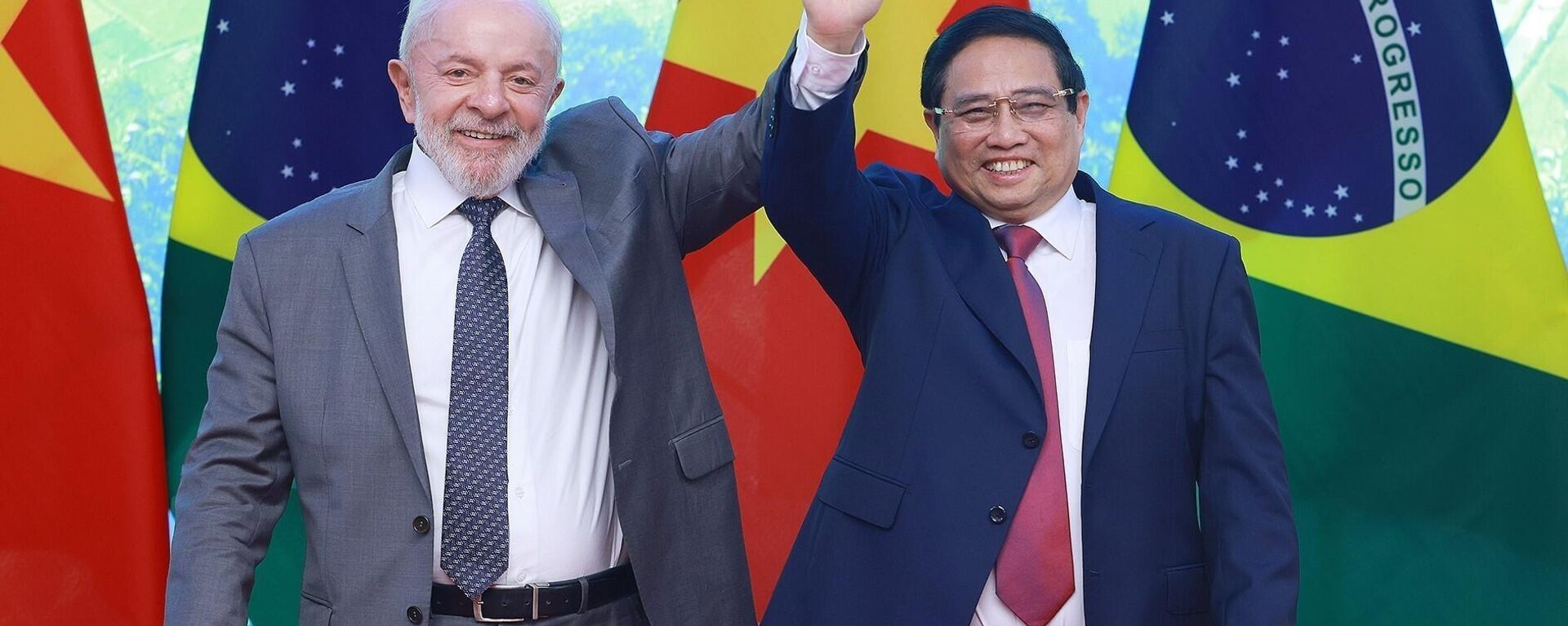 Thủ tướng Phạm Minh Chính hội kiến Tổng thống Brazil Luiz Inácio Lula da Silva - Sputnik Việt Nam, 1920, 28.03.2025