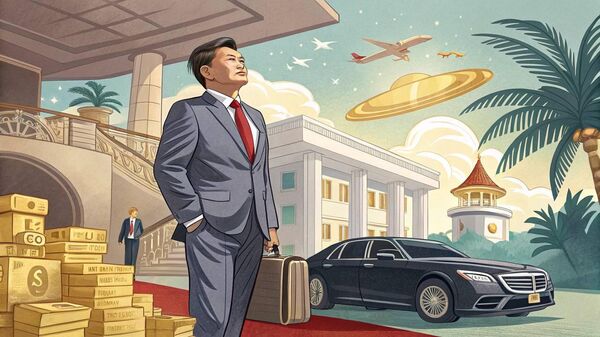 Forbes thống kê tỷ phú Phạm Nhật Vượng giàu hơn ông Trump. Ảnh được tạo ra bởi AI - Sputnik Việt Nam