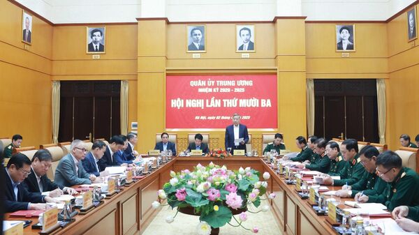 Tổng Bí thư Tô Lâm chủ trì Hội nghị Quân ủy Trung ương lần thứ mười ba - Sputnik Việt Nam