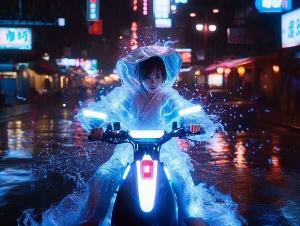 BambooFloat – Taxi scooter lơ lửng của Việt Nam. Lơ lửng cách mặt đất 10 cm, dễ dàng thuê qua ứng dụng – hoàn hảo cho ngõ hẻm nhỏ và chợ đông đúc. Các chức năng thông minh: Áo choàng AI WeatherShield; làm mát tự động ở +40°C (quạt vi mô tích hợp); trường chống mưa – giọt nước trượt xuống qua lớp rào chắn vô hình. Đặc điểm chính: Điều khiển giọng nói trên 5 phương ngữ; tự cân bằng ngay cả trên cánh đồng lúa; &quot;chế độ xã hội&quot; – liên kết thành chuỗi với các scooter khác để tiết kiệm năng lượng. Slogan: &quot;Khô ráo, mát mẻ và không kẹt xe – ngay cả trong giờ cao điểm!&quot; Tên gọi: &quot;BambooFloat». - Sputnik Việt Nam