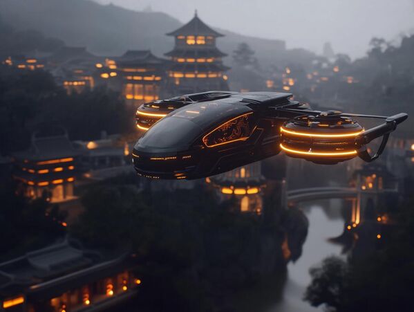 Phoenix Taxi – Taxi hàng không tốc độ cao cho các siêu đô thị Trung Quốc. Kết hợp công nghệ tiên tiến và yếu tố di sản văn hóa. Chở tối đa 6 hành khách và di chuyển theo các hành lang hàng không riêng. Đặc điểm chính: Tăng tốc lên 300 km/h nhờ 8 tuabin không cánh; tuyến đường tự động được tối ưu hóa bởi AI (giảm 70% thời gian di chuyển); hệ thống &quot;Zero Delay&quot; – hạ cánh trong 12 giây; thân xe với họa tiết vẽ tay phong cách nhà Đường; trợ lý giọng nói trích dẫn Khổng Tử; trong cabin – hình chiếu Con đường Tơ lụa. Công nghệ thông minh: Tự động né tránh drone vận chuyển; chế độ &quot;Great Wall&quot; – bảo vệ tăng cường khi gặp nhiễu loạn. Slogan: &quot;Từ Tử Cấm Thành đến tương lai – chỉ trong 15 phút». Tên gọi: &quot;Phoenix Taxi». - Sputnik Việt Nam
