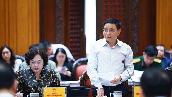 Bộ trưởng Bộ Tài chính Nguyễn Văn Thắng phát biểu. - Sputnik Việt Nam
