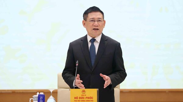 Phó Thủ tướng Hồ Đức Phớc nghe ý kiến của các doanh nghiệp FDI - Sputnik Việt Nam