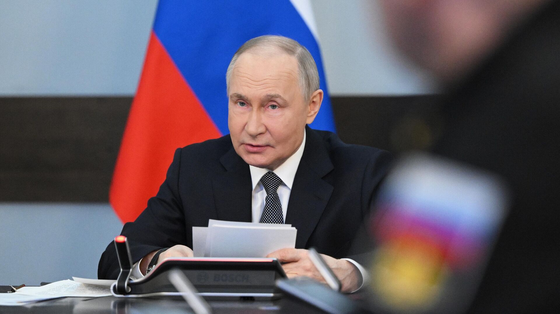 Tổng thống Vladimir Putin đã tổ chức một cuộc họp về sự phát triển của Hải quân Tổng thống Vladimir Putin đã tổ chức một cuộc họp về sự phát triển của Hải quân - Sputnik Việt Nam, 1920, 11.04.2025