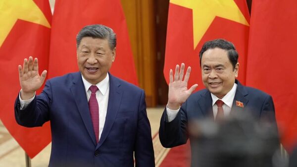 Chủ tịch nước Trung Quốc Tập Cận Bình hội kiến với Chủ tịch Quốc hội Việt Nam - Sputnik Việt Nam