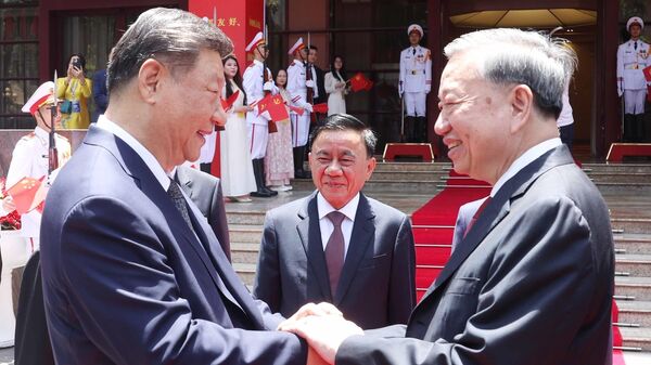 Lãnh đạo Đảng, Nhà nước Việt Nam - Trung Quốc dự Liên hoan giao lưu hữu nghị nhân dân hai nước - Sputnik Việt Nam