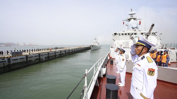Biên đội tàu hộ vệ rời quân cảng Bắc Hải  - Sputnik Việt Nam